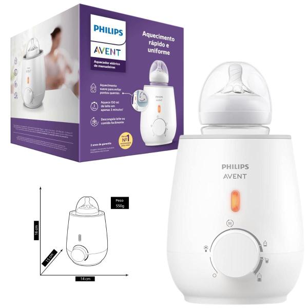 Imagem de Aquecedor De Mamadeiras Philips Avent Branco - SCF355/08