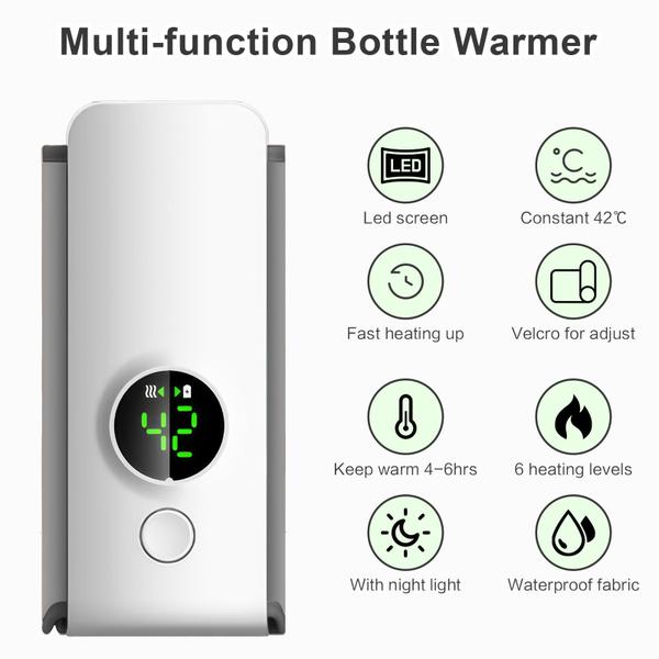 Imagem de Aquecedor de mamadeiras portátil AGWIM Fast Heating 600mL