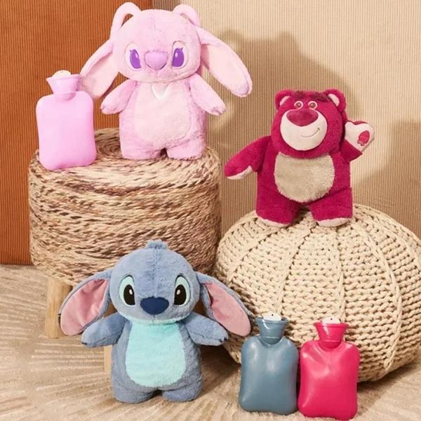 Imagem de Aquecedor de Mãos de Pelúcia Portátil Disney - Stitch, Lotso e Pooh - Presente Ideal