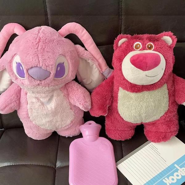 Imagem de Aquecedor de Mãos Portátil Stitch e Lotso - Pelúcia Disney para Meninas