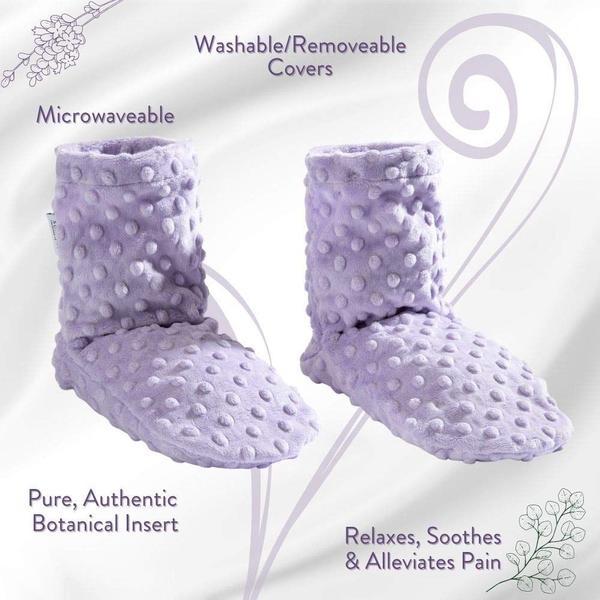 Imagem de Aquecedor de pés para micro-ondas Spa Booties Sonoma Lavender lilás