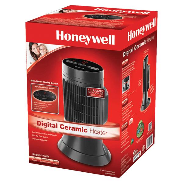 Imagem de Aquecedor de torre de cerâmica compacto Honeywell HCE311V preto