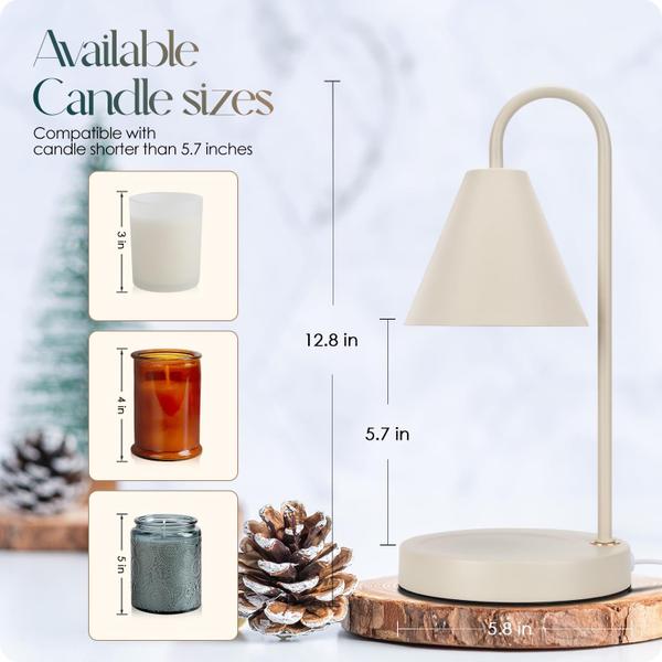 Imagem de Aquecedor de velas Aimoptg Electric Candle Warmer Lamp Milk Coffee