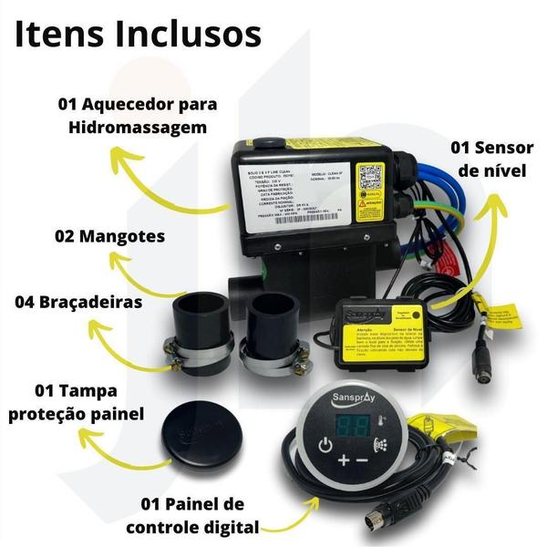 Imagem de Aquecedor Digital Para Banheira De Hidromassagem 4700W 127V