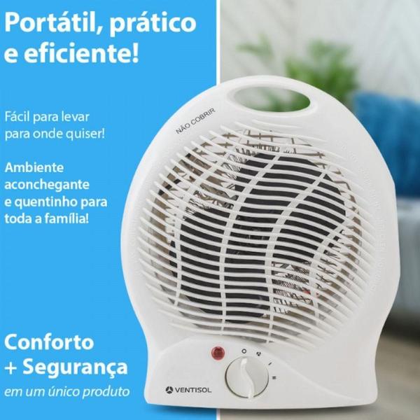 Aquecedor Doméstico A1 Premium Ventisol Branco 220V Imagem de Aquecedor Doméstico A1 Premium Ventisol Branco 220V