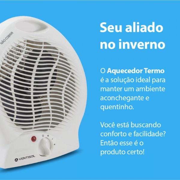 Aquecedor Doméstico A1 Premium Ventisol Branco 220V Imagem de Aquecedor Doméstico A1 Premium Ventisol Branco 220V