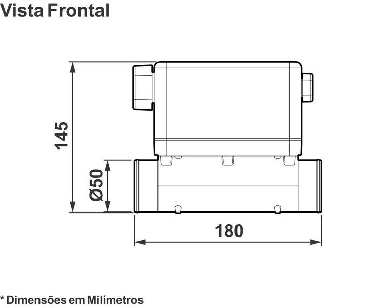 Imagem de Aquecedor e Iluminação p/ Banheira e Spa Sinapse Maxxi Cromo 5000W, 1 Spot Cromado