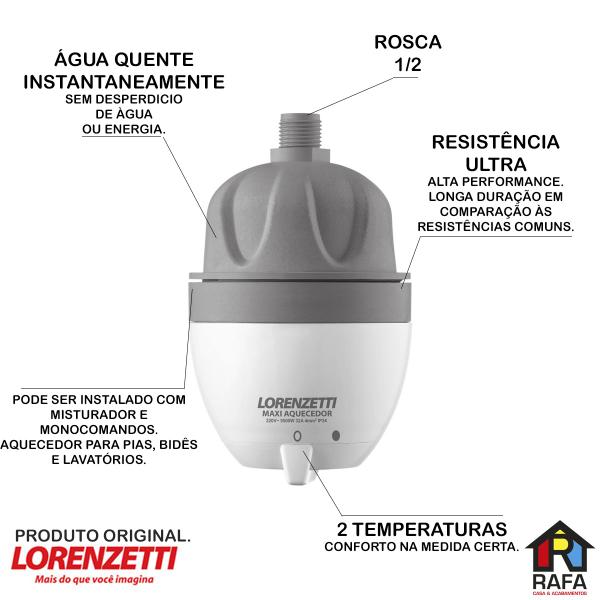 Imagem de Aquecedor Elétrico Maxi Aquecedor Ultra Lorenzetti  Para Pias