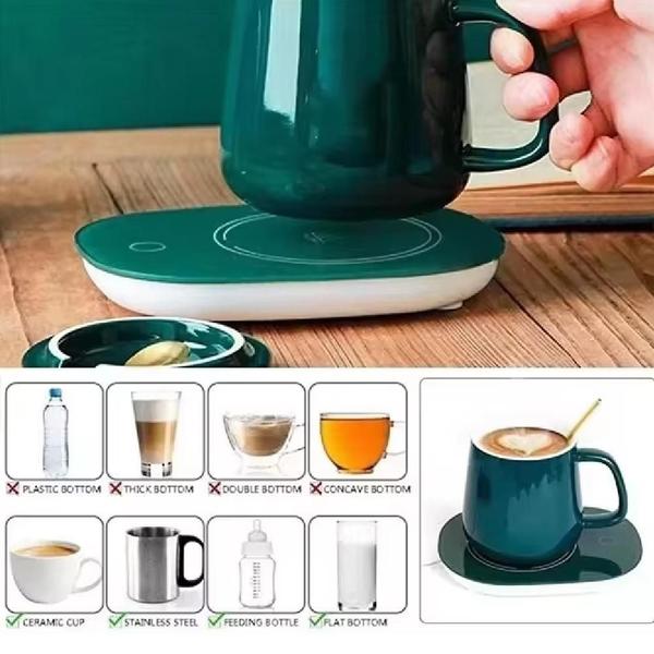 Imagem de Aquecedor eletrico mesa cafe agua mini cooktop fogao eletrico aquecer cafe cha leite interruptor 55 graus bivolt