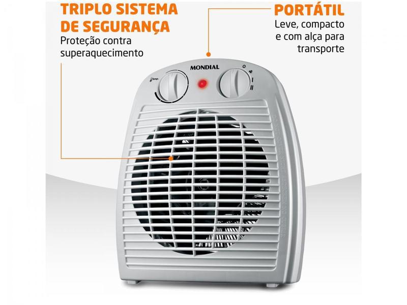 Imagem de Aquecedor Elétrico Mondial A-08 Portátil