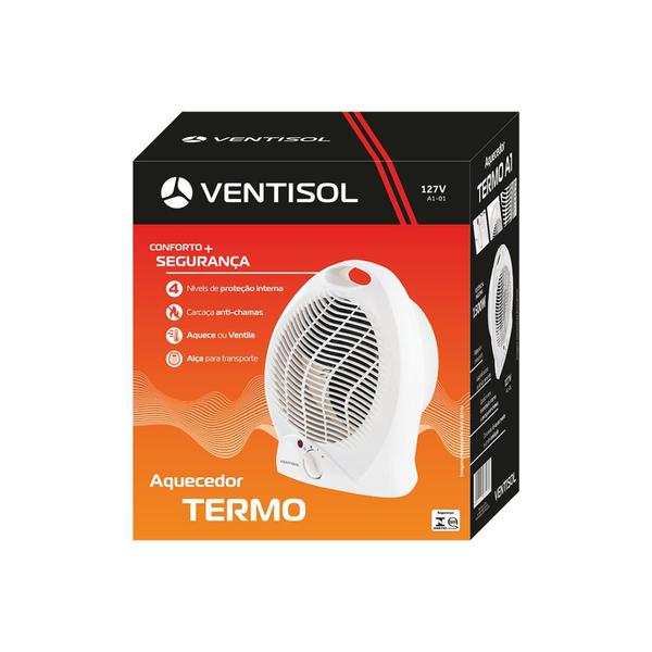 Imagem de Aquecedor Elétrico Termoventilador Residencial Branco Ventisol