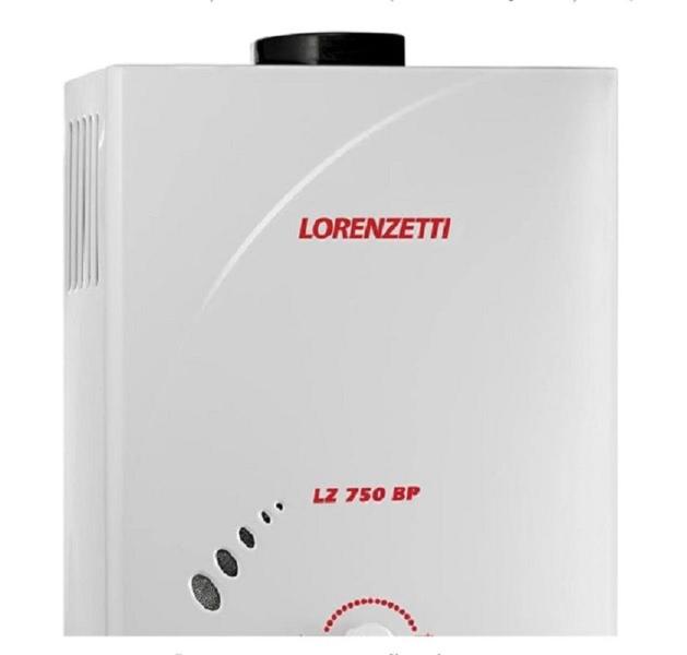 Imagem de Aquecedor lorenzetti lz 750 bp 7,5 lt glp