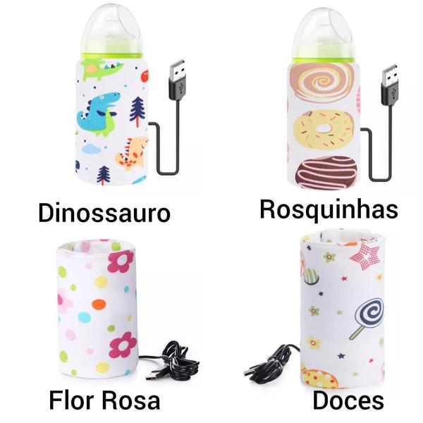 Imagem de Aquecedor Mamadeira Leite Bebe Passeio Usb Portátil 