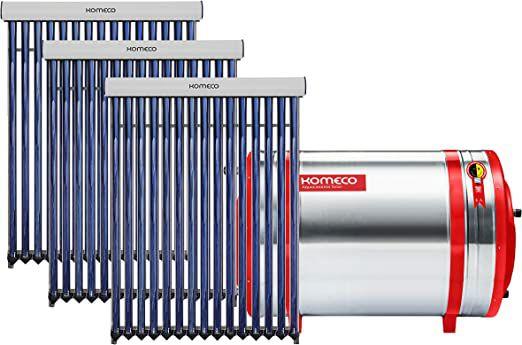 Imagem de Aquecedor Solar Komeco 1000 L Inox 304 baixa pressão nível + 3 Coletor a vácuo de 15 tubos 