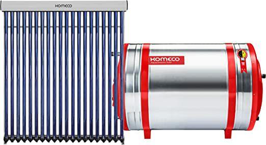 Imagem de Aquecedor Solar Komeco 300 L Inox 316 baixa pressão desnível + 1 Coletor a vácuo 20 tubos 