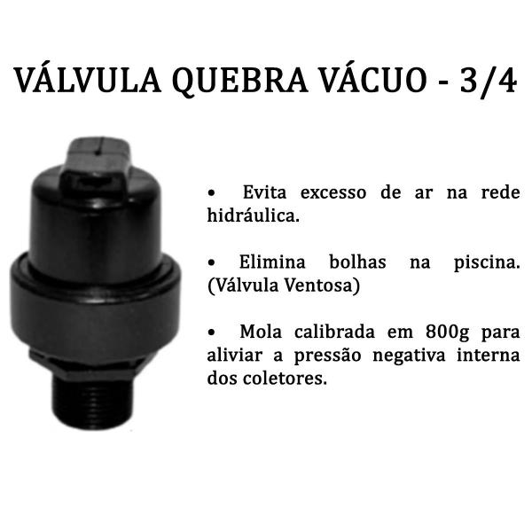 Imagem de Aquecedor Solar Piscinas - 21 Placas Coletoras 2 metros - 12,5m² / 18.000 Litros + Válvula Quebra Vácuo