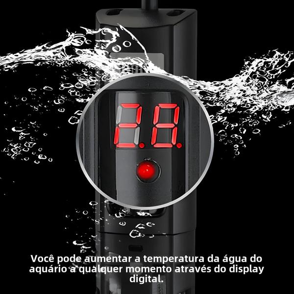 Imagem de Aquecedor Submersível Para Aquário, 220-240v 50-500w, Haste De Aquecimento De Água Para Tanque De