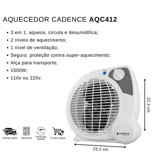 Imagem de Aquecedor termoventilador aqc422 cadence