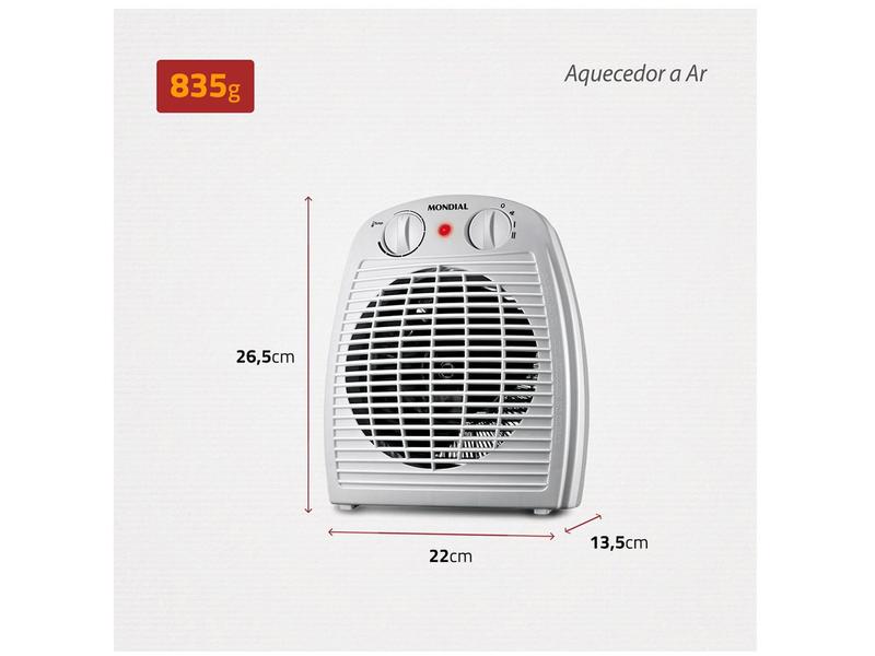 Imagem de Aquecedor Termoventilador Mondial A-08 Portátil