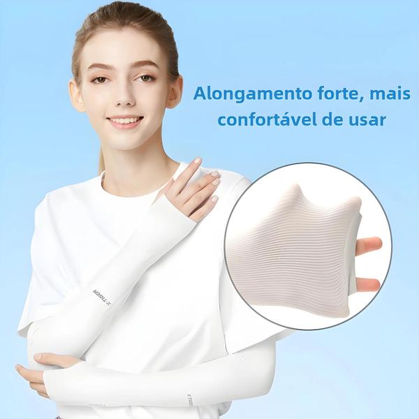 Aquecedores de Braço de Verão Unissex - Respirável, Proteção Solar e Ideal para Ciclismo e Corrida Imagem de Aquecedores de Braço de Verão Unissex - Respirável, Proteção Solar e Ideal para Ciclismo e Corrida