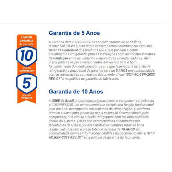 Imagem de Ar Condicionado 24000 Btus Gree Cassete G-Prime Compact Inverter Frio 220v