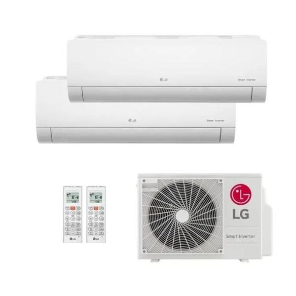 Imagem de AR Condicionado Bi-Split Inverter Lg 16.000 Btus (2X Evap HW 09.000) Frio R-32 Wi-Fi +IA