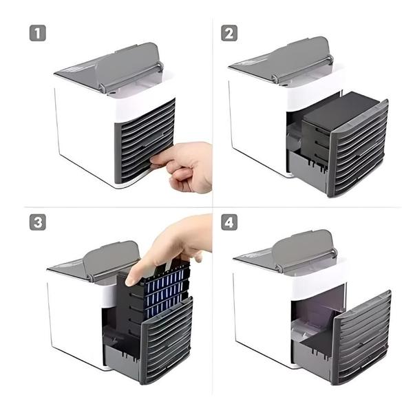 Ar Condicionado Compacto para Carro e Caminhão: Branco e Prático - DK Imagem de Ar Condicionado Compacto para Carro e Caminhão: Branco e Prático