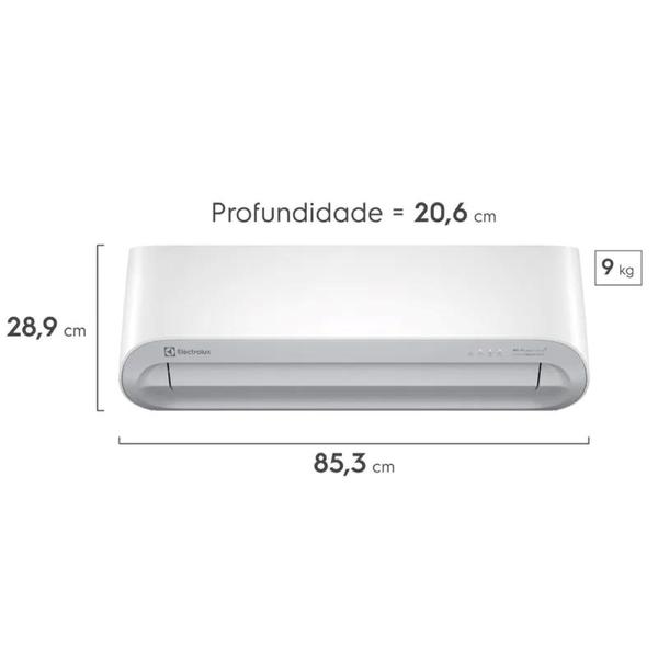 Imagem de Ar condicionado electrolux color adapt split quente/frio com wi-fi 12.000 btus 220v yi12r/ye12r