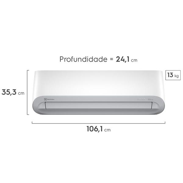 Imagem de Ar-Condicionado Electrolux Inverter Split 24.000 BTUs Color Adapt Frio Triple Protection (JI24F/JE24F)