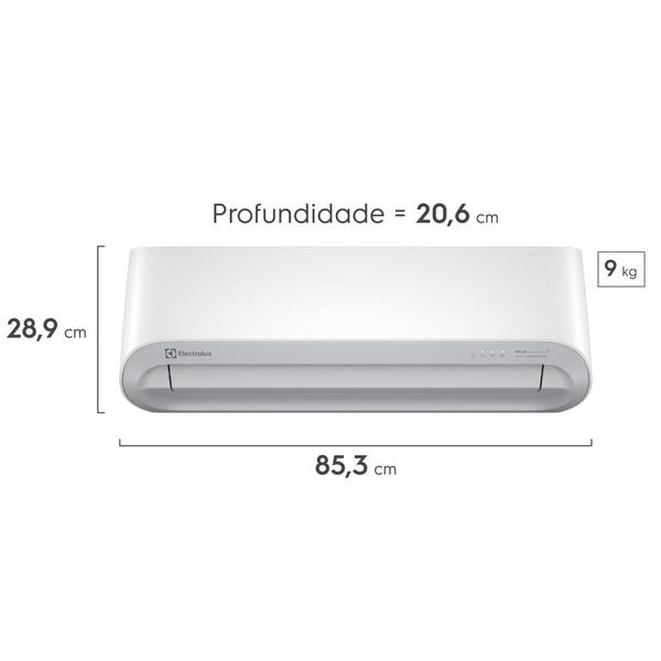 Imagem de Ar-Condicionado Electrolux Split 9.000 BTUs Color Adapt Quente/Frio com Wi-fi (YI09R/YE09R)