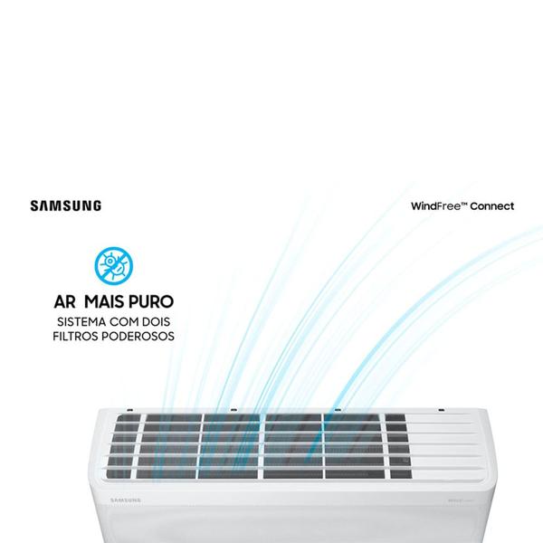 Imagem de Ar Condicionado Hi Wall Samsung WindFree Connect Inverter 12.000 Btus Quente e Frio 220v