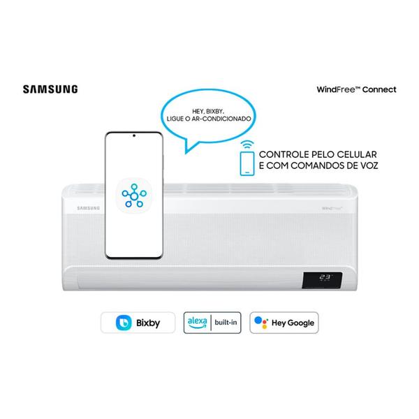 Imagem de Ar Condicionado Hi Wall Samsung WindFree Connect Inverter 22.000 Btus Frio 220v