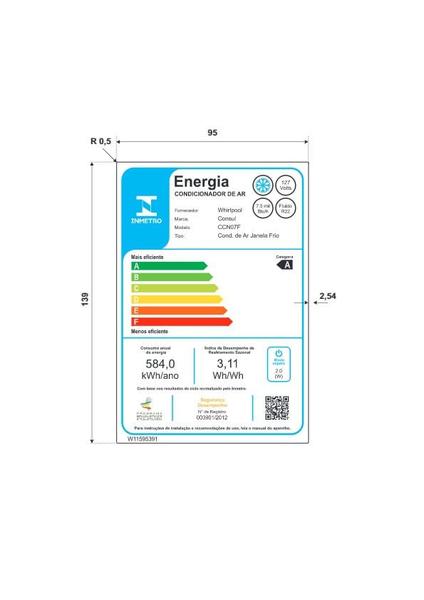 Imagem de Ar condicionado janela 10000 BTUs Consul quente e frio com design moderno - CCS10FB