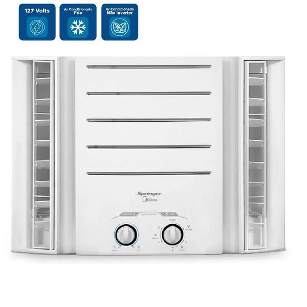 Imagem de Ar Condicionado Janela Springer Midea 7500 BTU/h Frio Mecânico QCK078BB-127 Volts