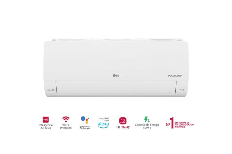 Ar-Condicionado LG Dual Inverter Voice +AI 9.000 BTU Quente/Frio 220V Ar-Condicionado LG Dual Inverter Voice +AI 9.000 BTU Quente/Frio 220V