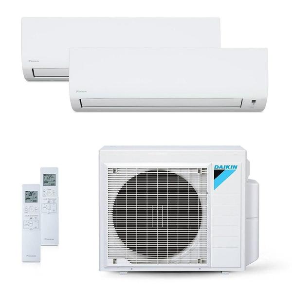 Imagem de Ar-Condicionado Multi Split Inverter 18000 BTUs Daikin Quente e Frio (1 Evap. HW 9000 + 1 Evap. HW 18000) 220V