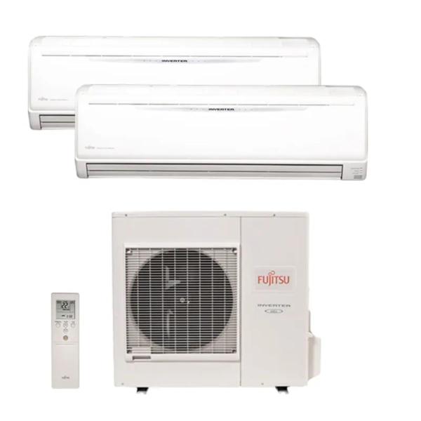 Imagem de Ar Condicionado Multi Split Inverter Fujitsu 36.000 Btus (2x Evap 24.000) Quente/Frio 220V Monofásico