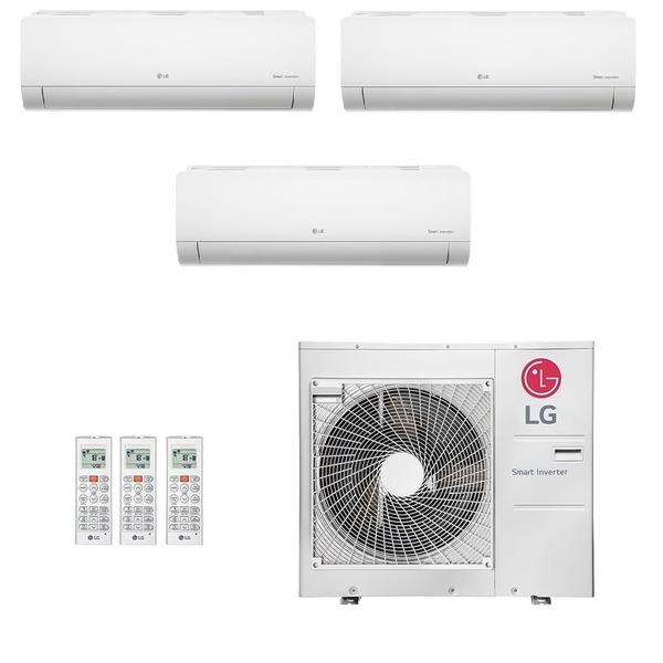 Imagem de Ar-Condicionado Multi Split Inverter LG 36.000 (1x Evap HW 9.000 + 1x Evap HW 12.000 + 1x Evap HW 18.000) Quente/Frio 220V