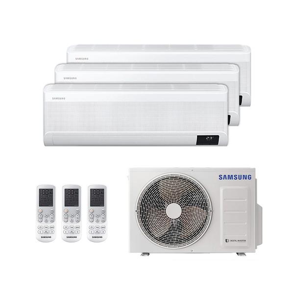 Imagem de Ar Condicionado Multi Split Inverter Windfree Samsung 24000 Btus (3x Evap 9000) Quente/frio 220V Monofásico