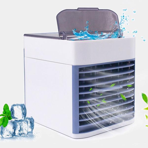 Imagem de Ar condicionado portátil mini com ventilador USB para refrescar pequenos espaços