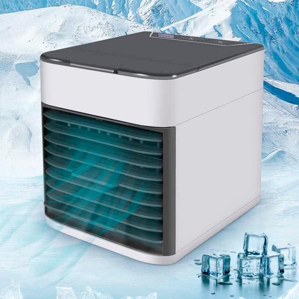 Ar condicionado portátil mini com ventilador USB para uso pessoal em casa - BIVOLT Imagem de Ar condicionado portátil mini com ventilador USB para uso pessoal em casa