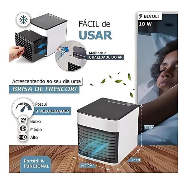 Imagem de Ar Condicionado Portátil Usb Branco: Versátil Seu Ambiente