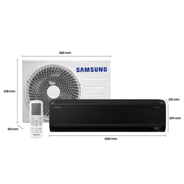 Imagem de Ar Condicionado Samsung WindFree Black 22000 BTU Quente/Frio