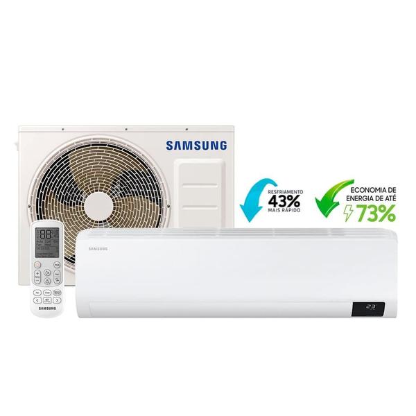 Imagem de Ar Condicionado Split 12000 BTUs High Wall Inverter Samsung Ultra Quente e Frio AR12BSHZCWKNAZ 220V