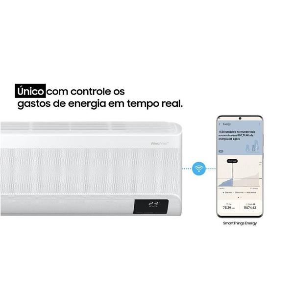 Imagem de Ar Condicionado Split 24000 BTUs HW Inverter Samsung WindFree Connect Q/F AR24BSEAAWKNAZ 220V