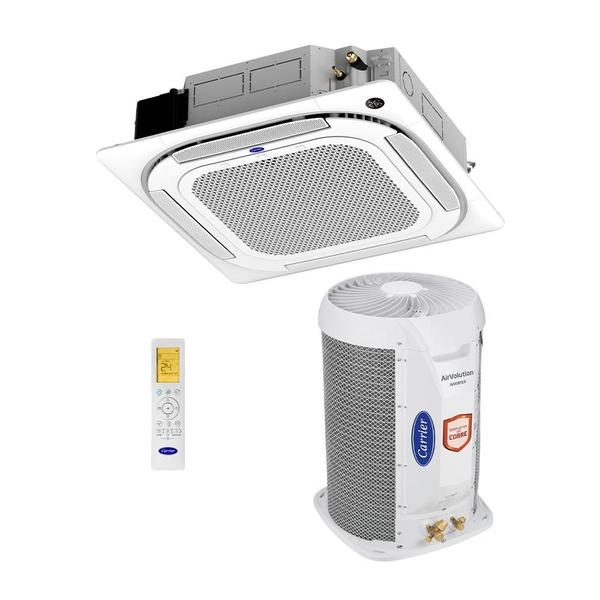 Imagem de Ar Condicionado Split Carrier Cassete 4 Vias Inverter 28.000 BTU/h Quente Frio Monofásico Branco 40KVQD28C5 - 220V