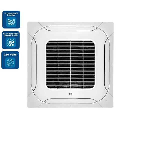 Imagem de Ar Condicionado Split Cassete 4 Vias Inverter LG 24000 BTU/h Quente e Frio Monofásico ATNW24GPLP1.ANWZBR1  220 Volts