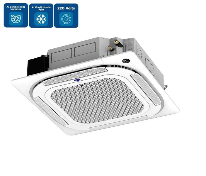 Imagem de Ar Condicionado Split Cassete Inverter Carrier Connect 36000 BTU/h Frio R32 Monofásico 40KVQD36C5  220 Volts