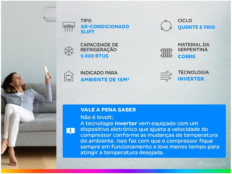 Imagem de Ar-condicionado Split Gree Inverter 9.000 BTUs