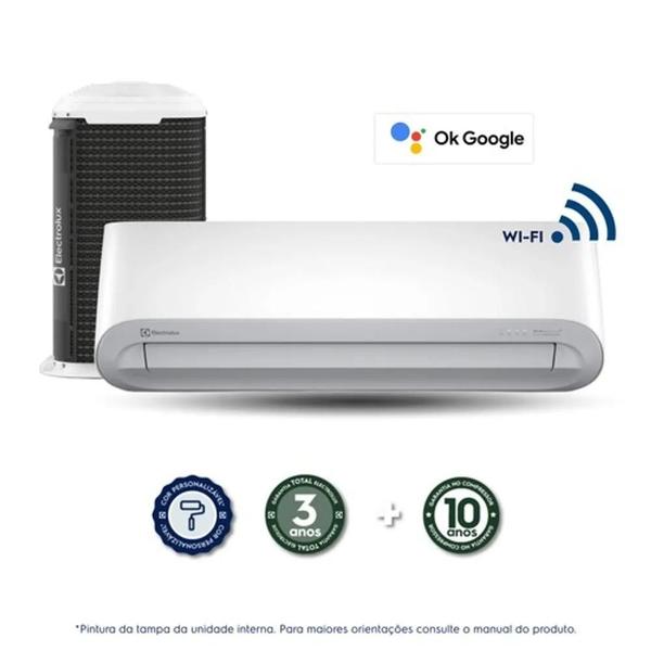 Imagem de Ar Condicionado Split Hi Wall Electrolux Color Wi-Fi Inverter 18.000 Btus Frio 220v R-32